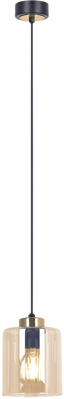 Kaja Aurelia Pendelleuchte 1x15 W schwarz-gold-bernstein K-5520