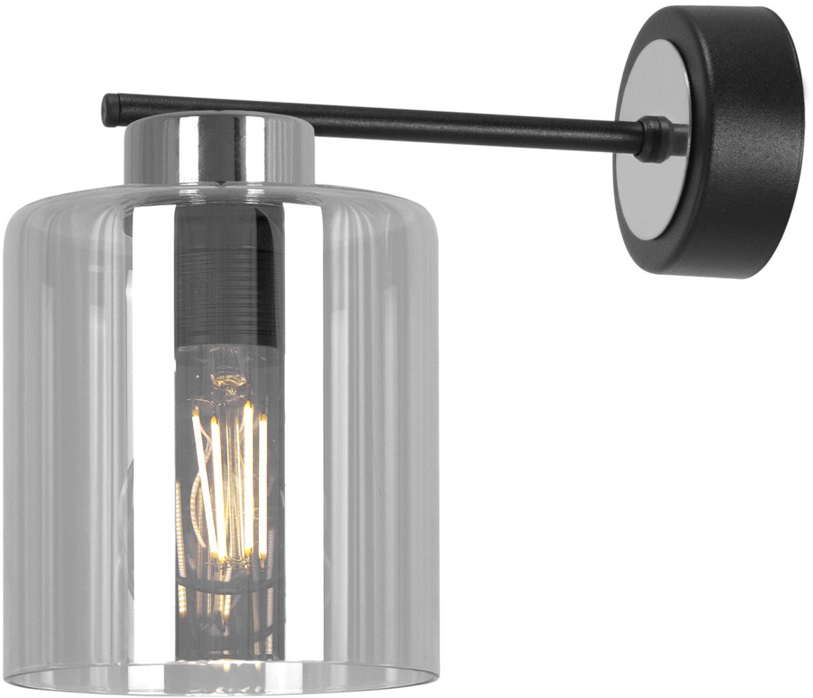 Kaja Luna Leuchter 1x15 W schwarz-silber-graphit K-5528