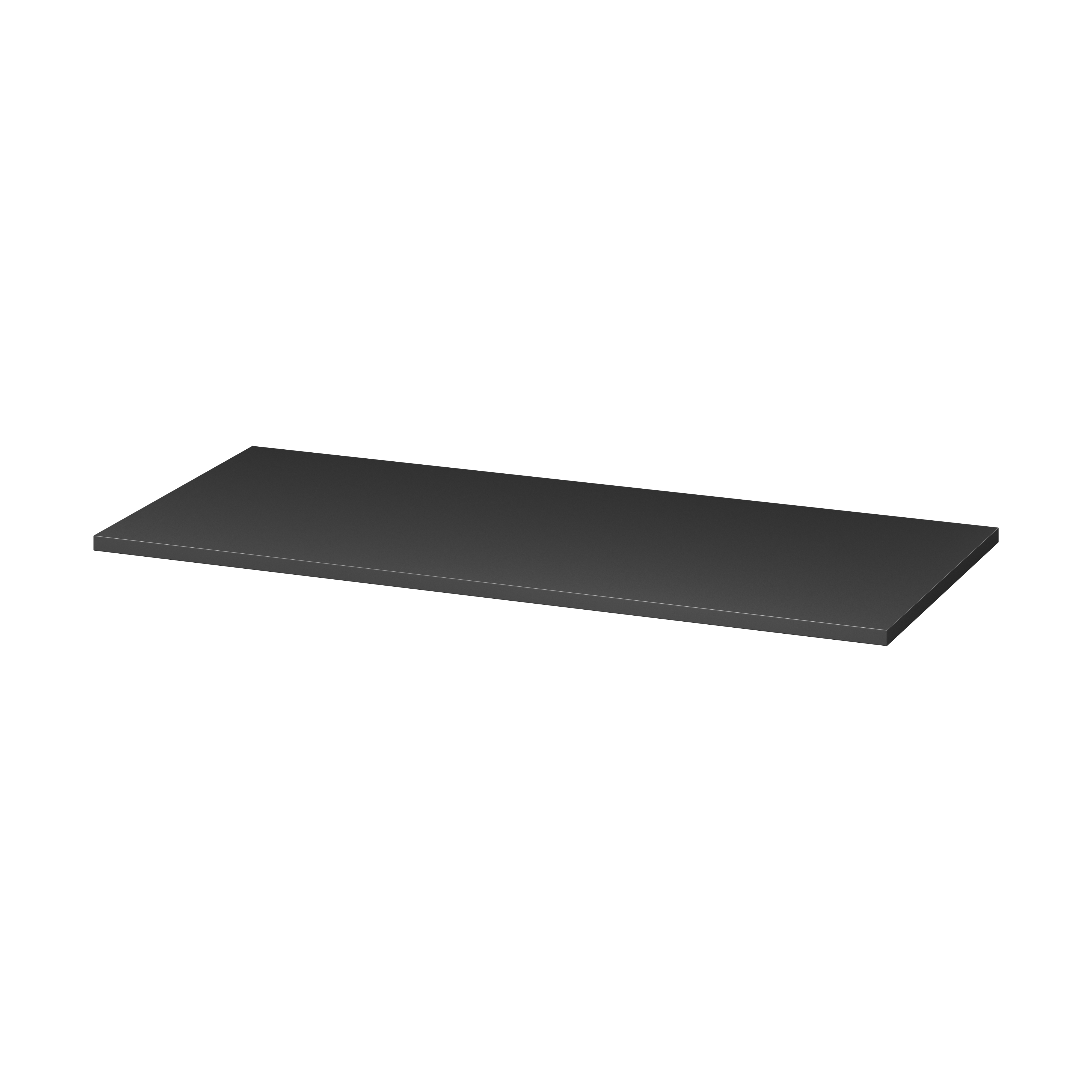 Cersanit Tirso Arbeitsplatte 100x45 cm schwarz S1021-015