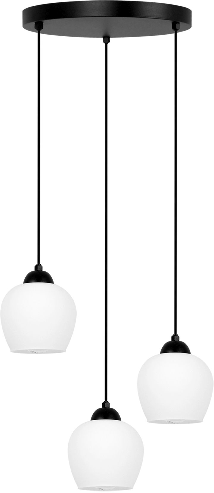 Kaja Abro Pendelleuchte 3x15 W weiß-schwarz K-5601