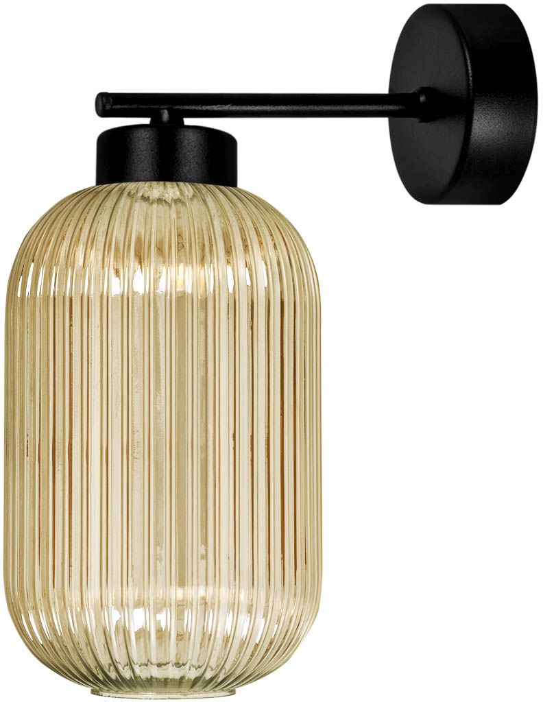 Kaja Fadiga Leuchter 1x15 W schwarz-bernstein K-5747