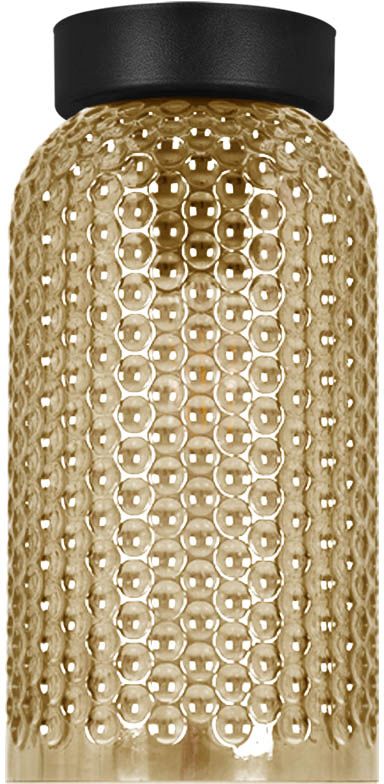 Kaja Capri Deckenlampe 1x15 W schwarz-bernstein K-5623