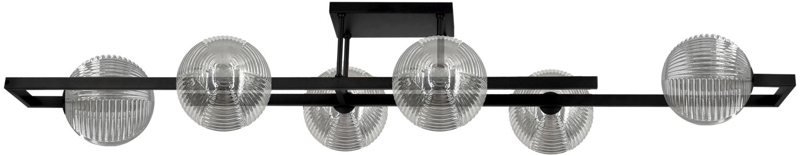 Kaja Tores Deckenlampe 6x10 W schwarz-graphit K-5772