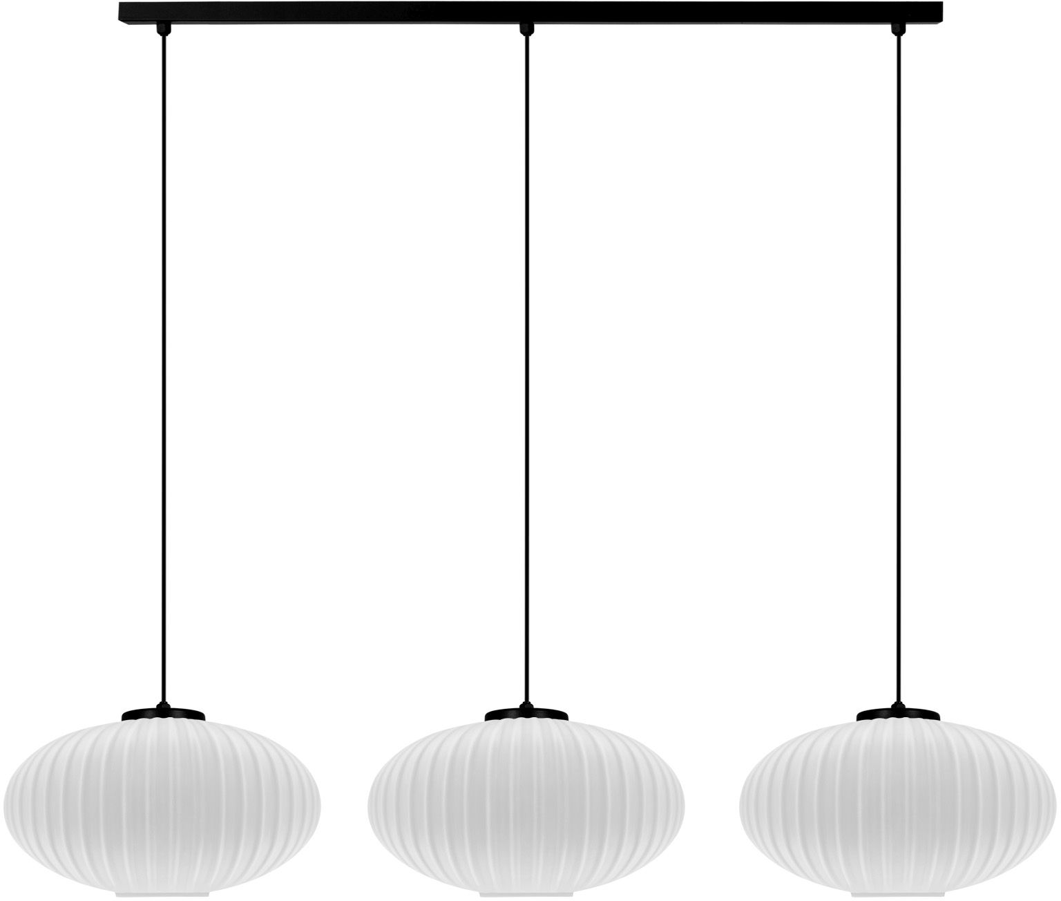 Kaja Peso Pendelleuchte 3x15 W weiß-schwarz K-5672