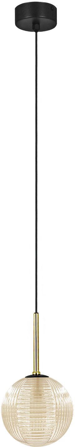 Kaja Giro Pendelleuchte 1x10 W schwarz-gold-bernstein K-5685