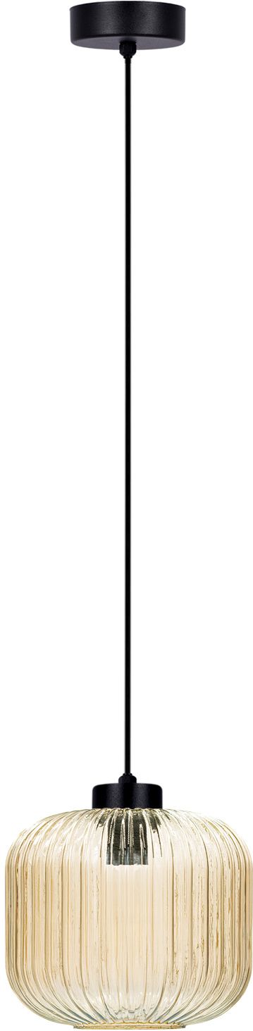 Kaja Clark Pendelleuchte 1x15 W schwarz-bernstein K-5650