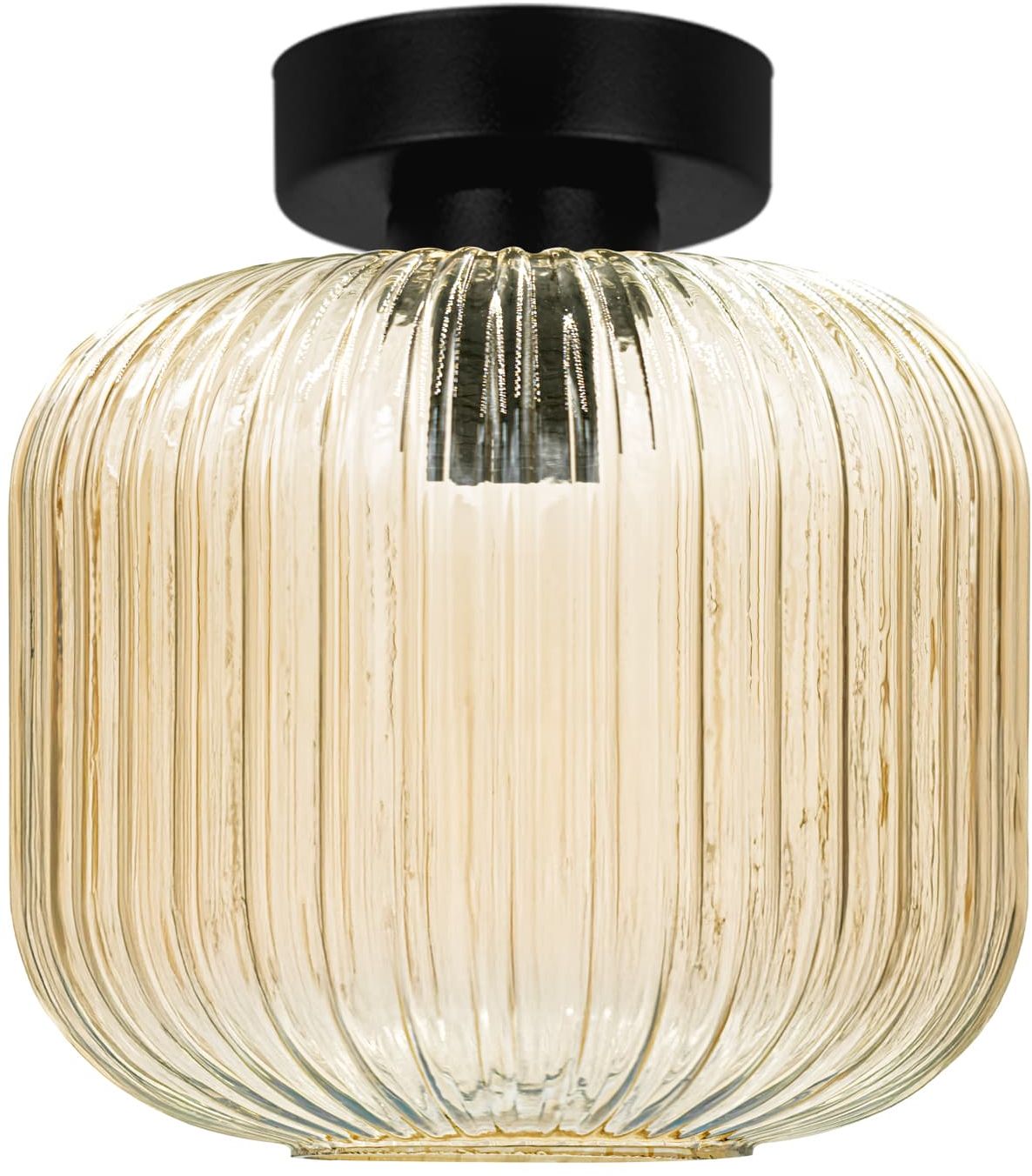 Kaja Clark Deckenlampe 1x15 W schwarz-bernstein K-5652