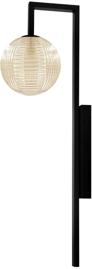 Kaja Emir Leuchter 1x10 W schwarz-bernstein K-5768