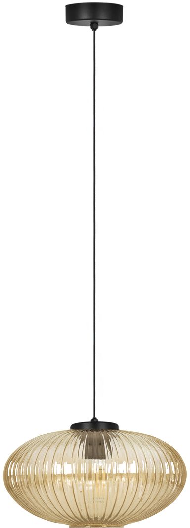 Kaja Drop Pendelleuchte 1x15 W schwarz-bernstein K-5673