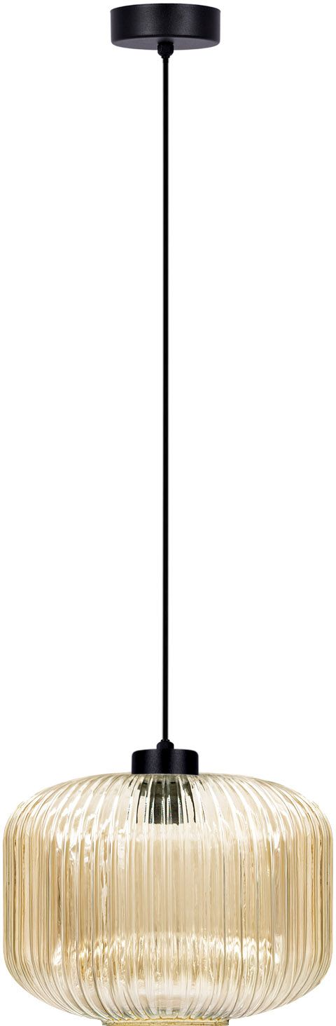 Kaja Clark Pendelleuchte 1x15 W schwarz-bernstein K-5651