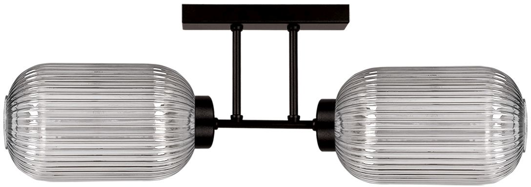 Kaja Silva Deckenlampe 2x15 W schwarz-graphit K-5753