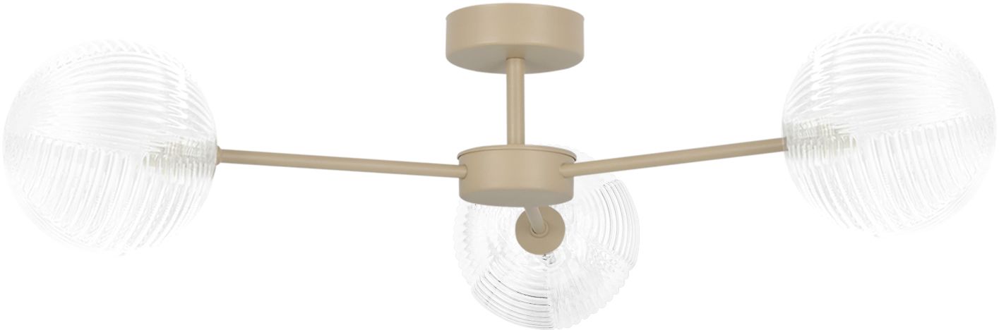 Kaja Casoli Deckenlampe 3x10 W transparent-beige K-5710