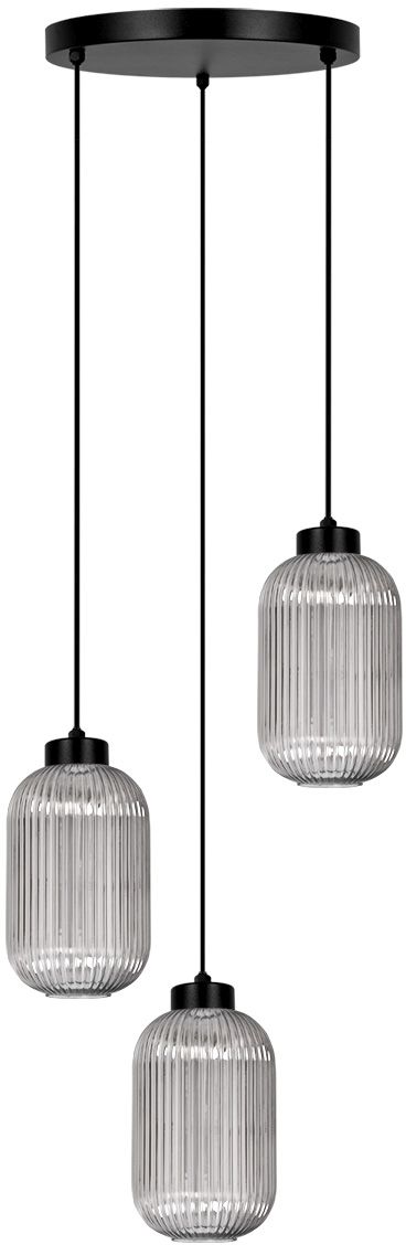 Kaja Silva Pendelleuchte 3x15 W schwarz-graphit K-5755