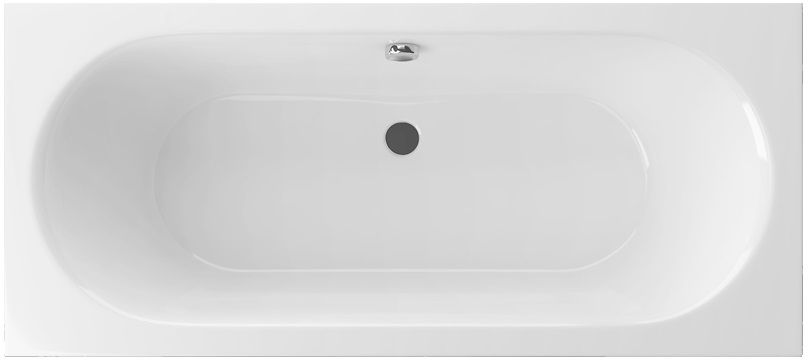 Excellent Oceana Schlanke rechteckige Badewanne 170x75 cm weiß WAEX.OCE17WHMS