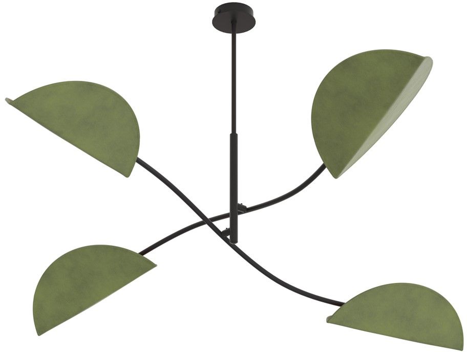 Emibig Lotus Deckenlampe 4x10 W grün 1461/4