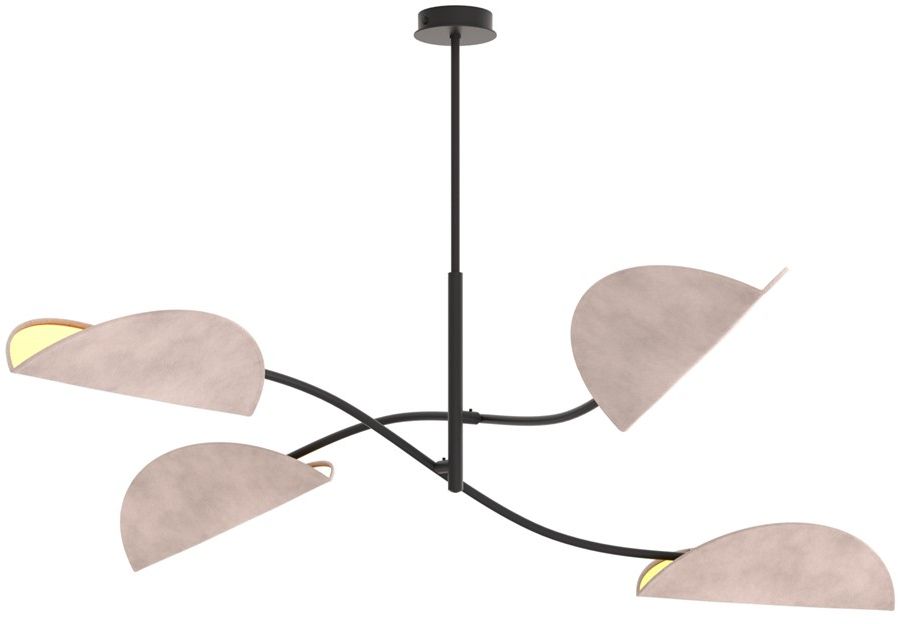 Emibig Lotus Deckenlampe 4x10 W grau 1462/4