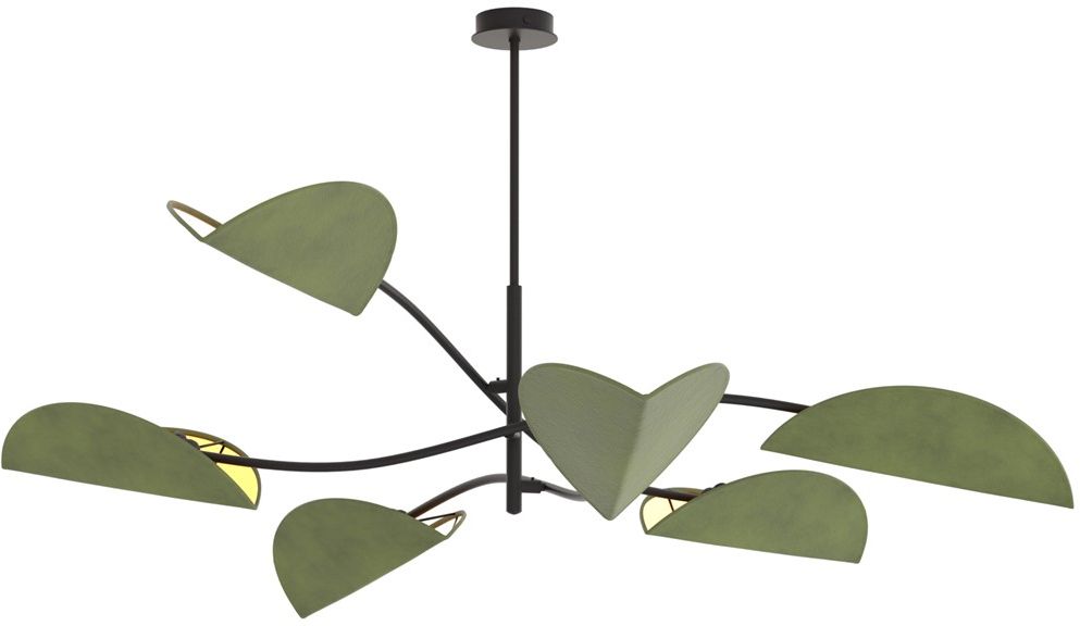 Emibig Lotus Deckenlampe 6x10 W grün 1461/6