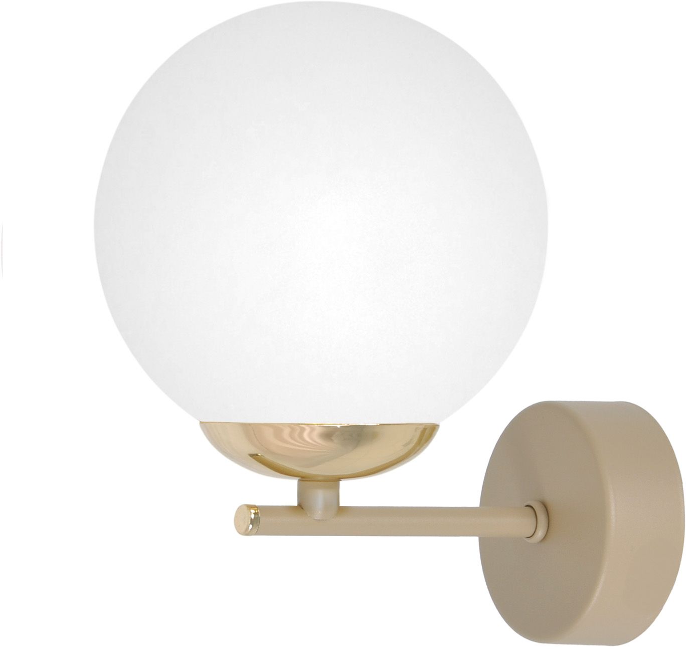 Kaja Savia Leuchter 1x10 W weiß-gold-beige K-5795