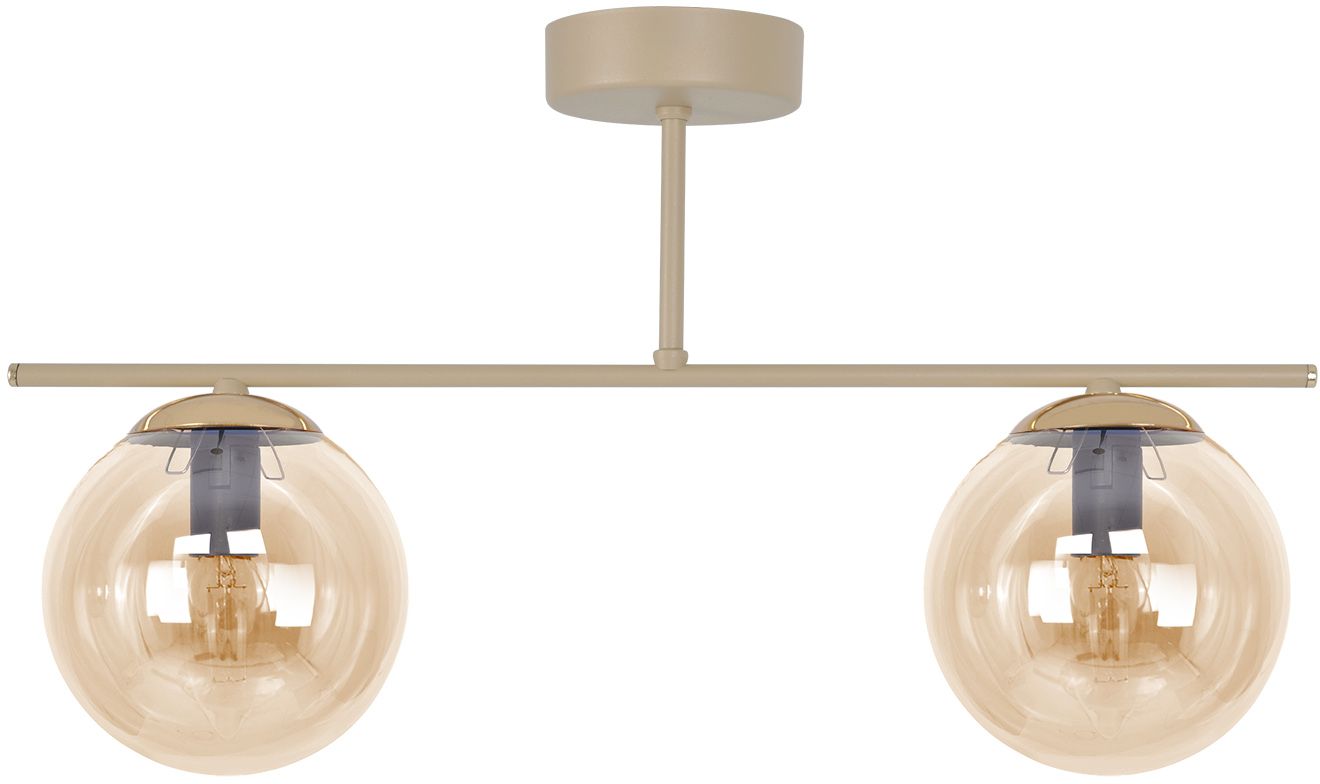 Kaja Felix Deckenlampe 2x10 W bernstein-beige K-5781