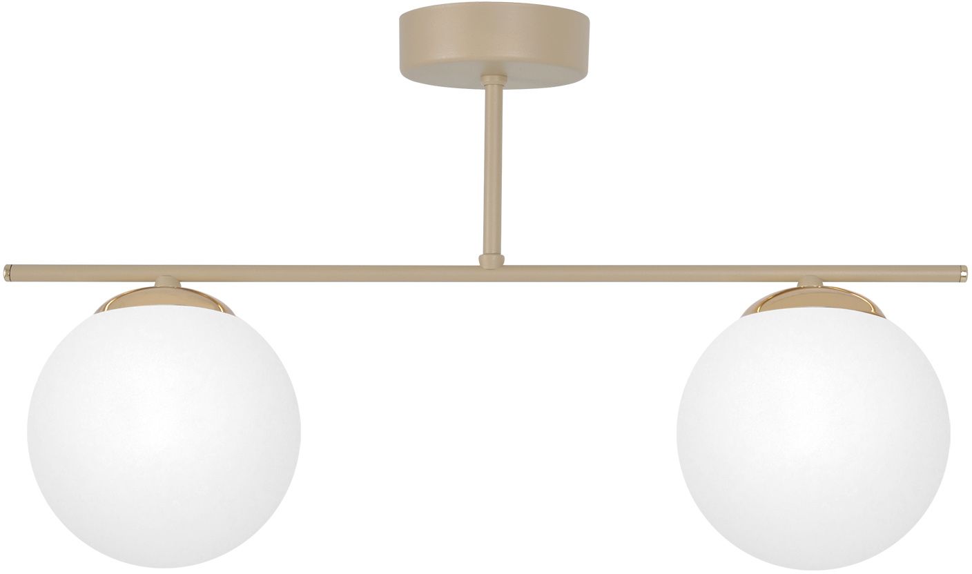 Kaja Savia Deckenlampe 2x10 W weiß-gold-beige K-5791