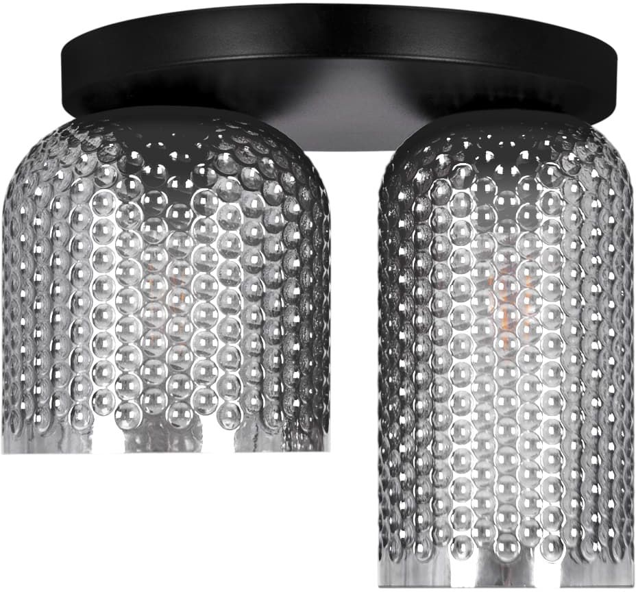 Kaja Inga Deckenlampe 2x15 W schwarz-graphit K-5634