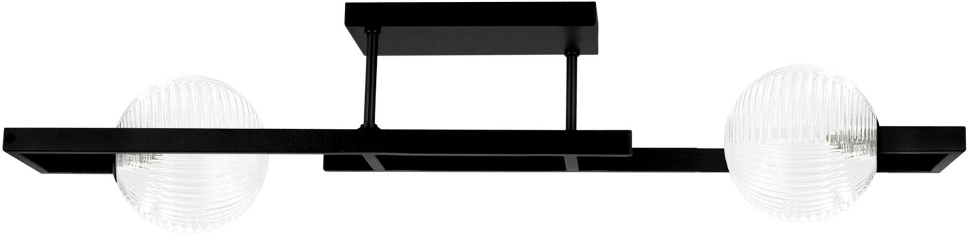 Kaja Parma Deckenlampe 2x10 W schwarz-transparent K-5760