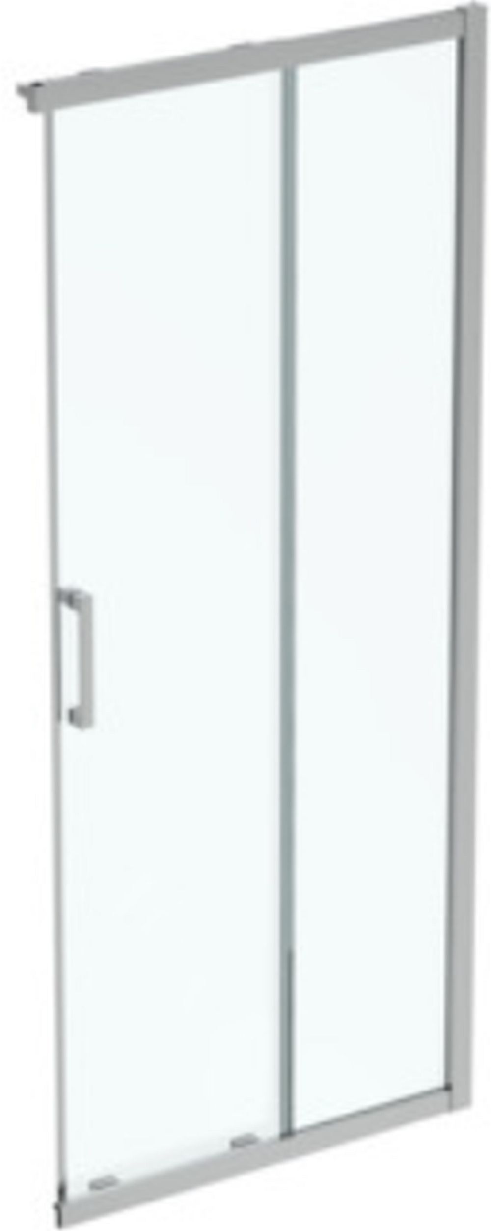 Ideal Standard Connect 2 Duschtüren 87 cm Schiebe- silber gebürstet/durchsichtiges Glas K9261EO