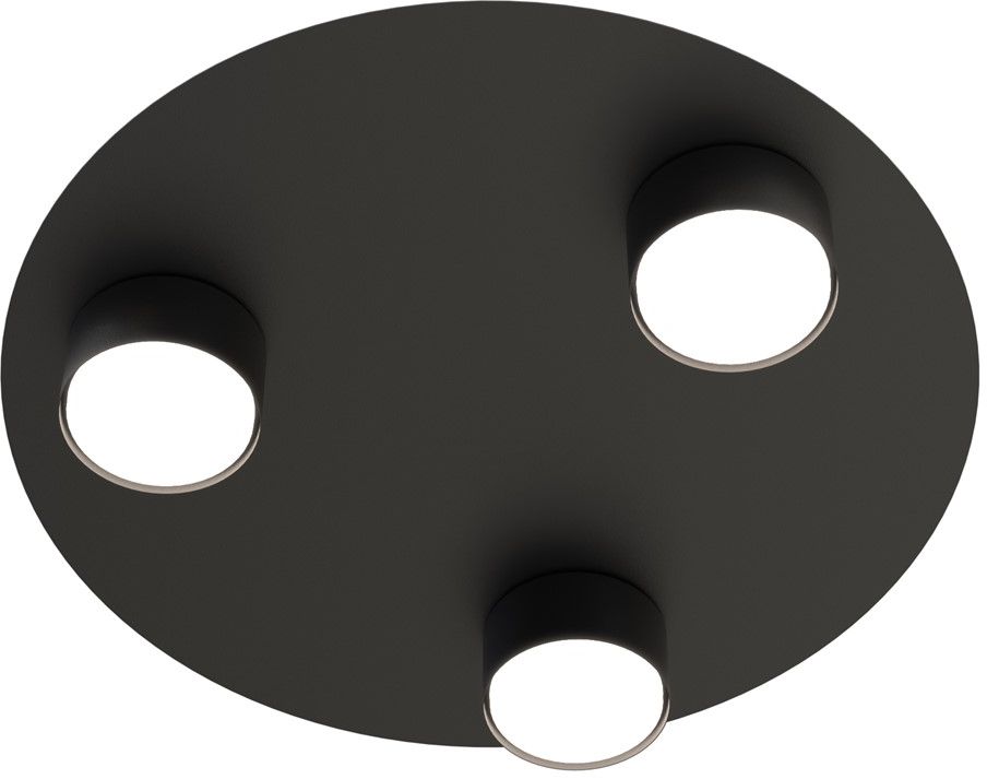 Emibig Bolx Deckenlampe 3x12 W schwarz 1441/3