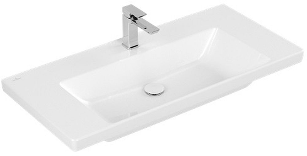 Villeroy & Boch Subway 3.0 umywalka 100x47 cm prostokątna ścienna biała 4A70A2R1