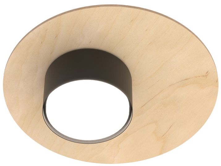 Emibig Pixo Deckenlampe 1x12 W schwarz-holz 1443/1