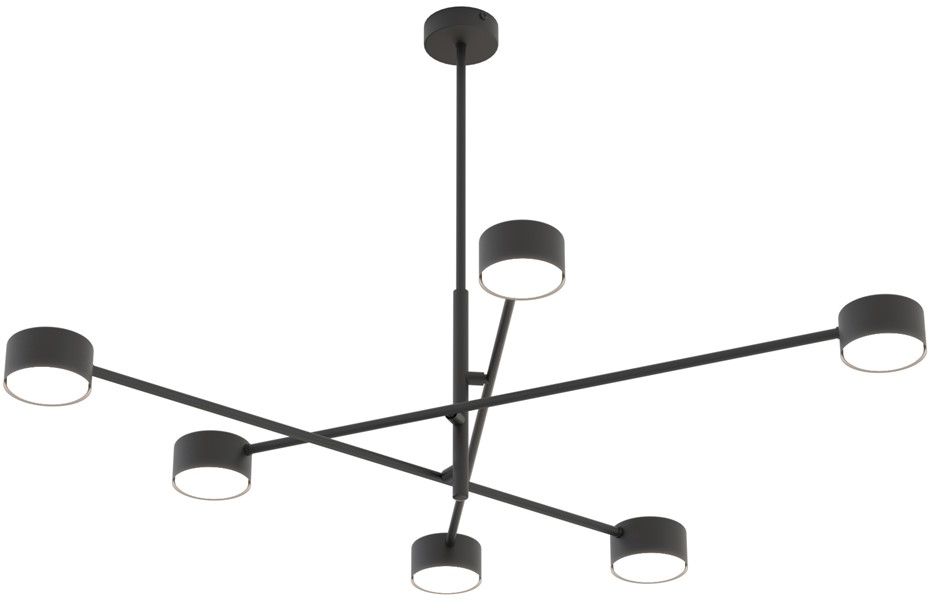 Emibig Natsu Deckenlampe 6x10 W schwarz 1444/6