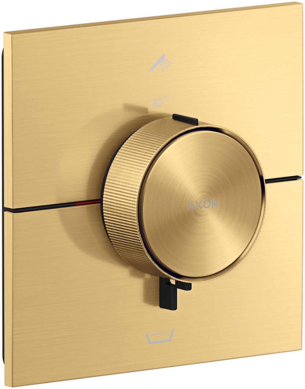 Axor ShowerSelect Badewannen- und Duscharmatur Unterputz mit Thermostat gold 36753250