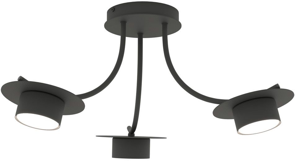Emibig Enso Deckenlampe 3x12 W schwarz 1445/3
