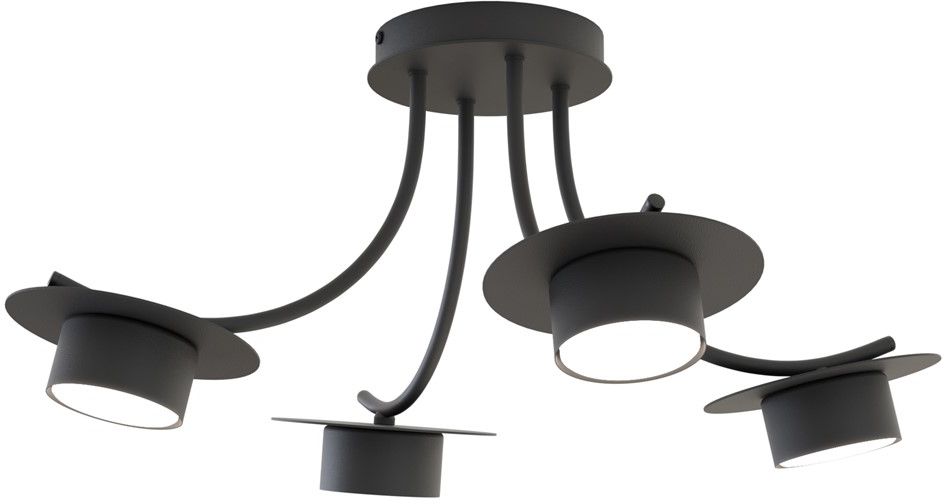 Emibig Enso Deckenlampe 4x12 W schwarz 1445/4