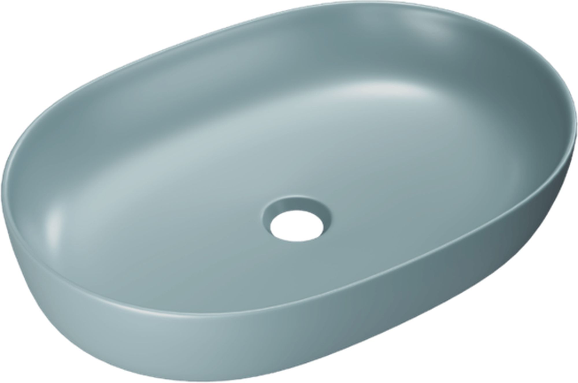 Excellent Jima Waschbecken 61.5x41.5 cm oval Aufsatzwaschbecken blau CEAC.2001.615.MBM