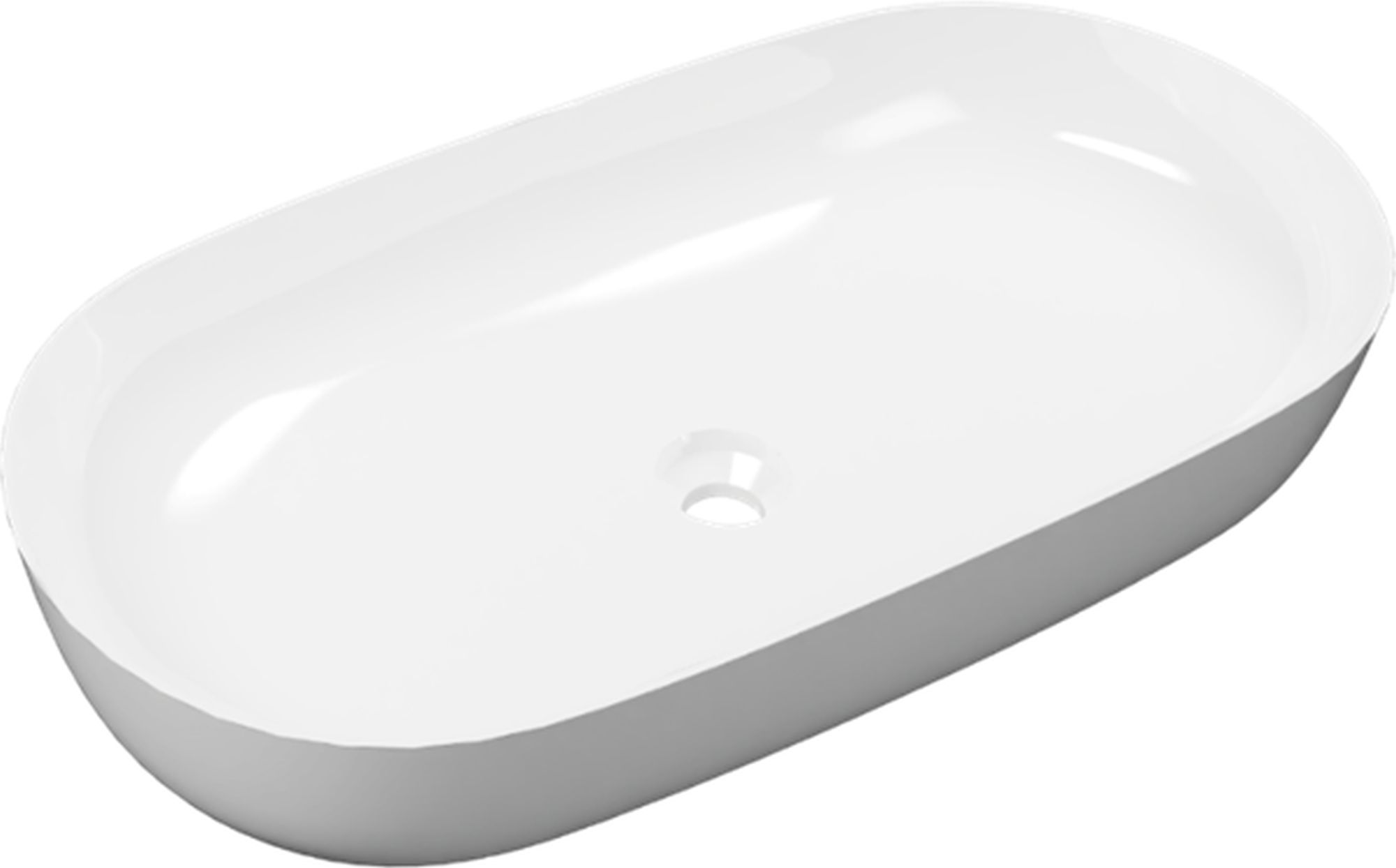 Excellent Jima Waschbecken 71x41 cm oval Aufsatzwaschbecken weiß CEAC.2001.710.WH
