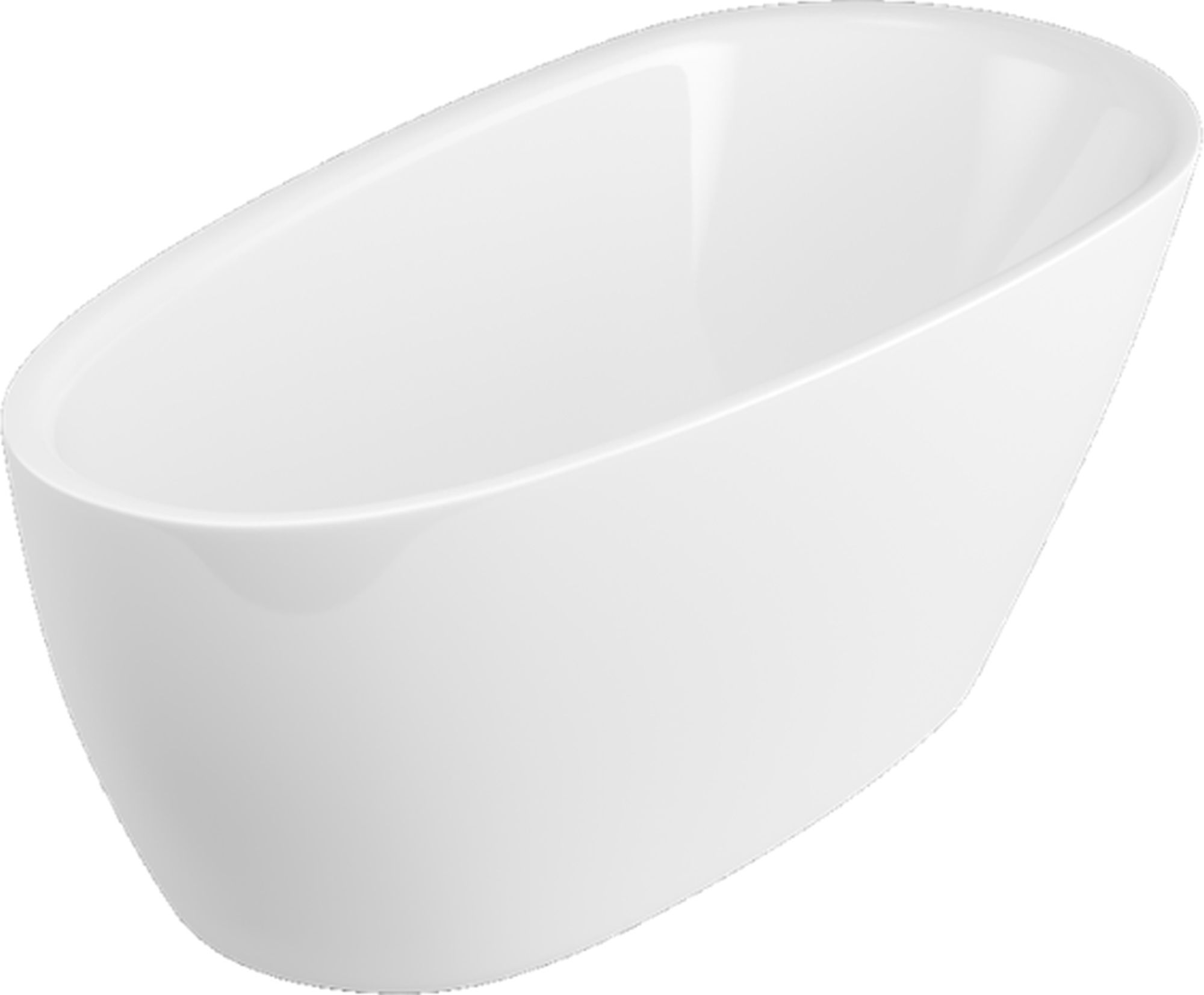 Excellent Olia 2.0 Freistehende Badewanne 160x75 cm oval weiß WAEX.OLI2.16WH