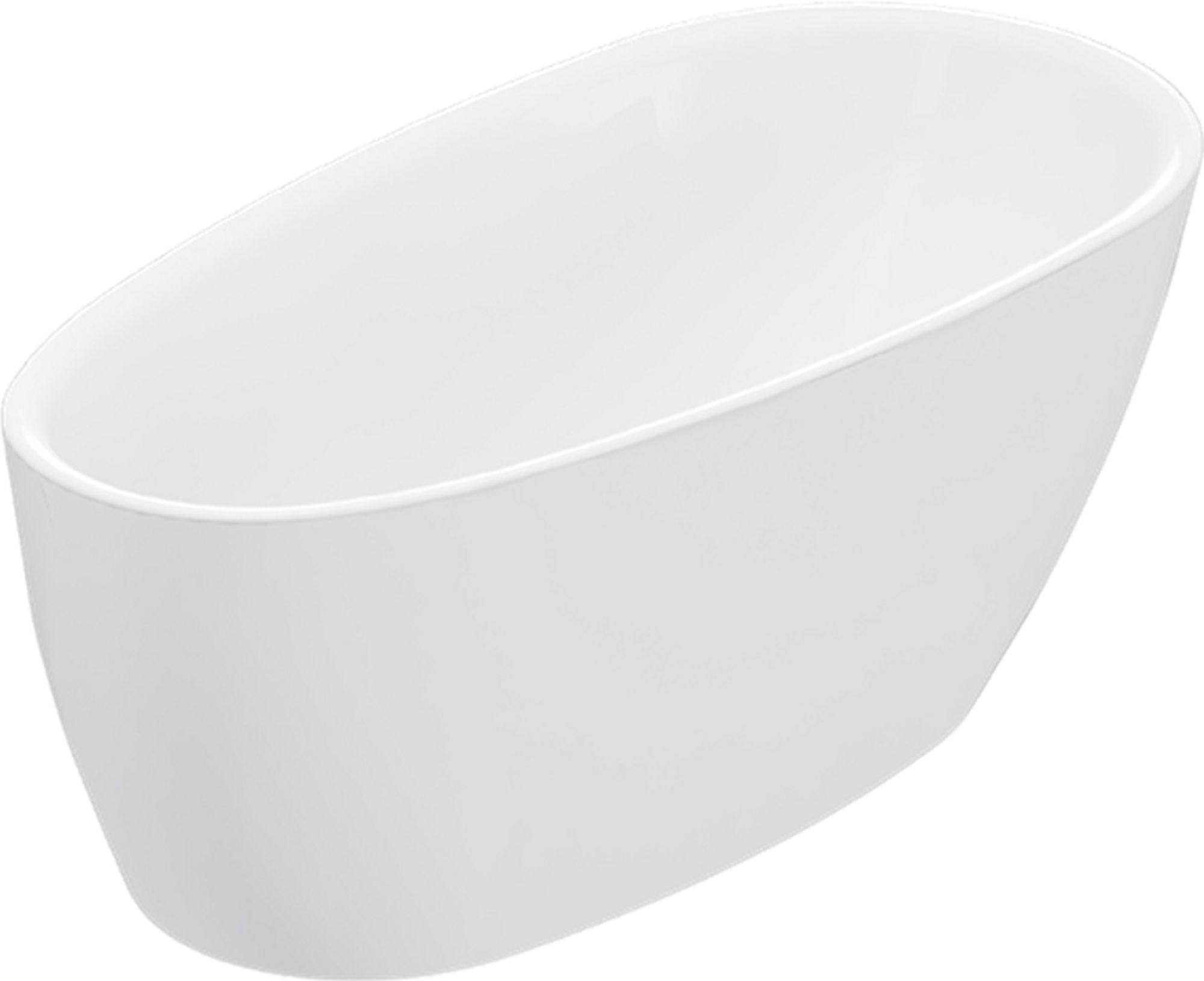 Excellent Olia 2.0 Freistehende Badewanne 160x75 cm oval weiß WAEX.OLI2.16WHM