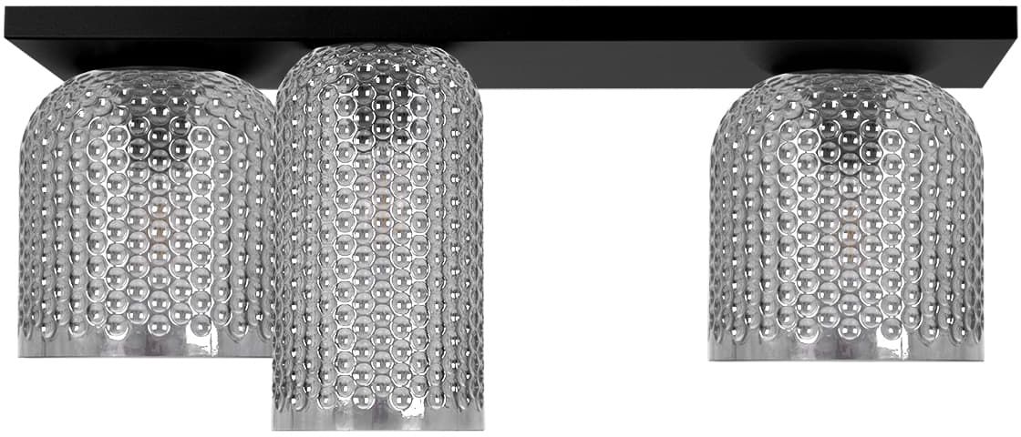 Kaja Inga Deckenlampe 3x15 W schwarz-graphit K-5636