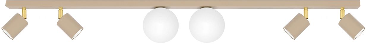 Kaja Aspa Deckenlampe 6x10 W weiß-gold-beige K-5832