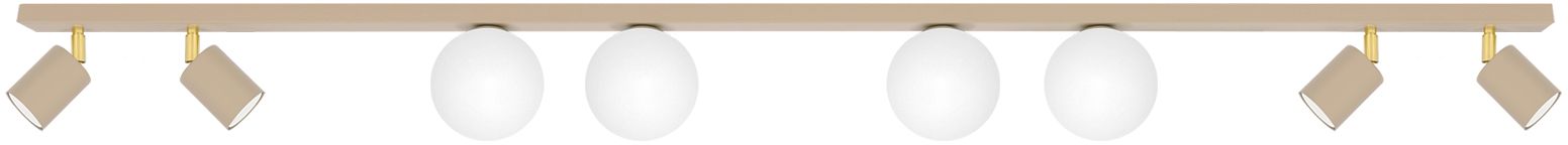 Kaja Aspa Deckenlampe x10 W weiß-gold-beige K-5833