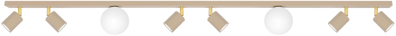Kaja Aspa Deckenlampe x10 W weiß-gold-beige K-5834