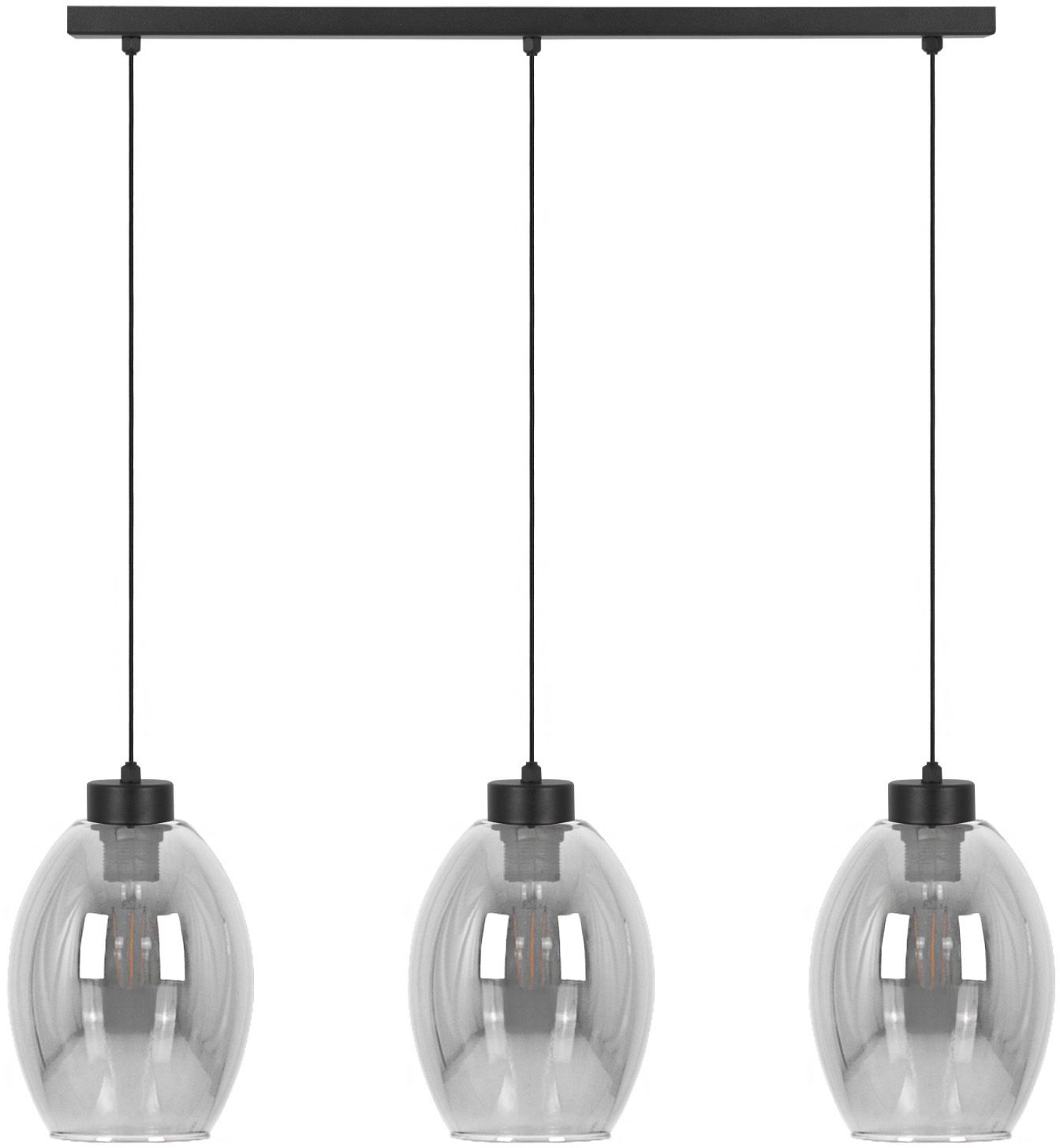 Kaja Balbo Pendelleuchte 3x15 W schwarz-verraucht K-5721