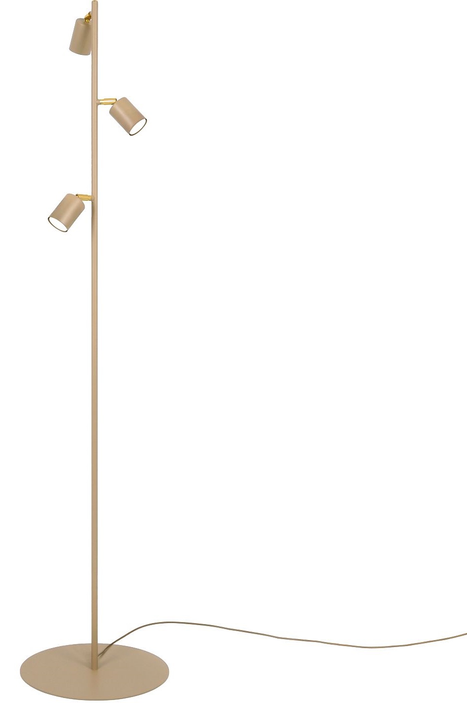 Kaja Mati Stehlampe 3x10 W gold-beige K-5825