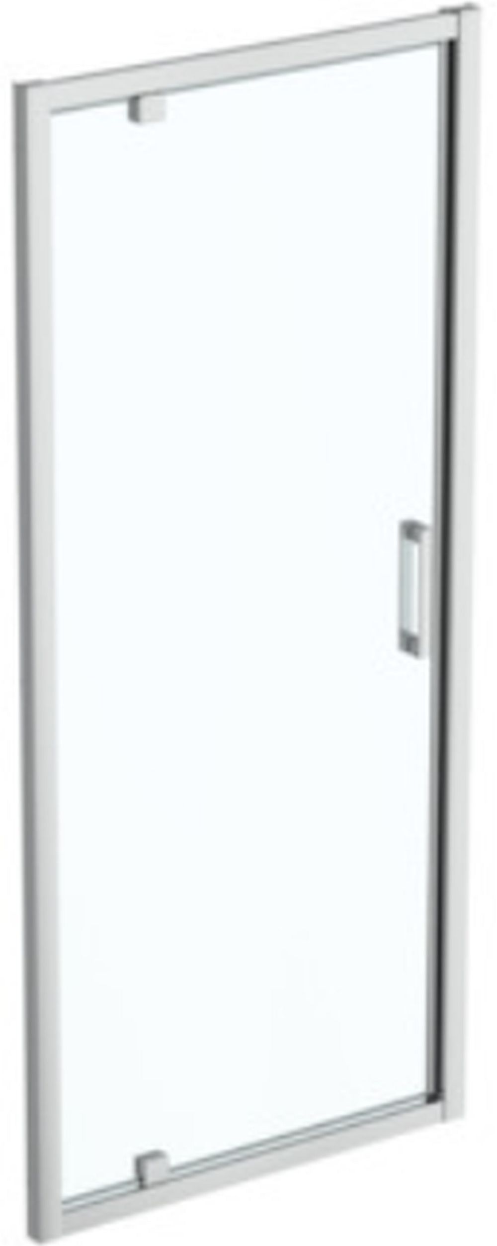 Ideal Standard Connect 2 Duschtüren 90 cm aufklappbar silber Matte/durchsichtiges Glas K9270EO