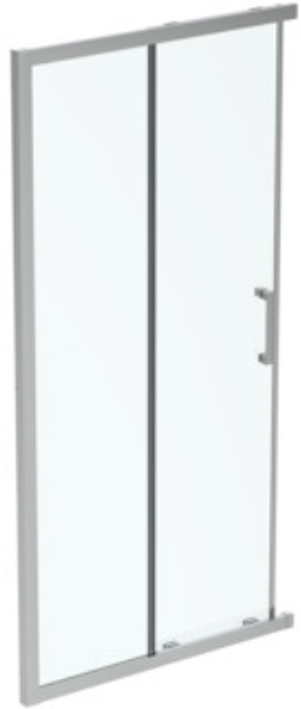 Ideal Standard Connect 2 Duschtüren cm Schiebe- silber gebürstet/durchsichtiges Glas K9262EO