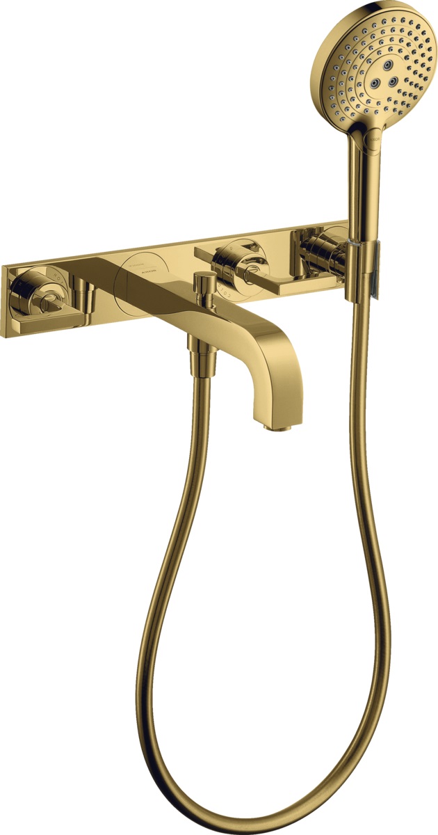 Axor Citterio Badewannen- und Duscharmatur Unterputz gold 39442990