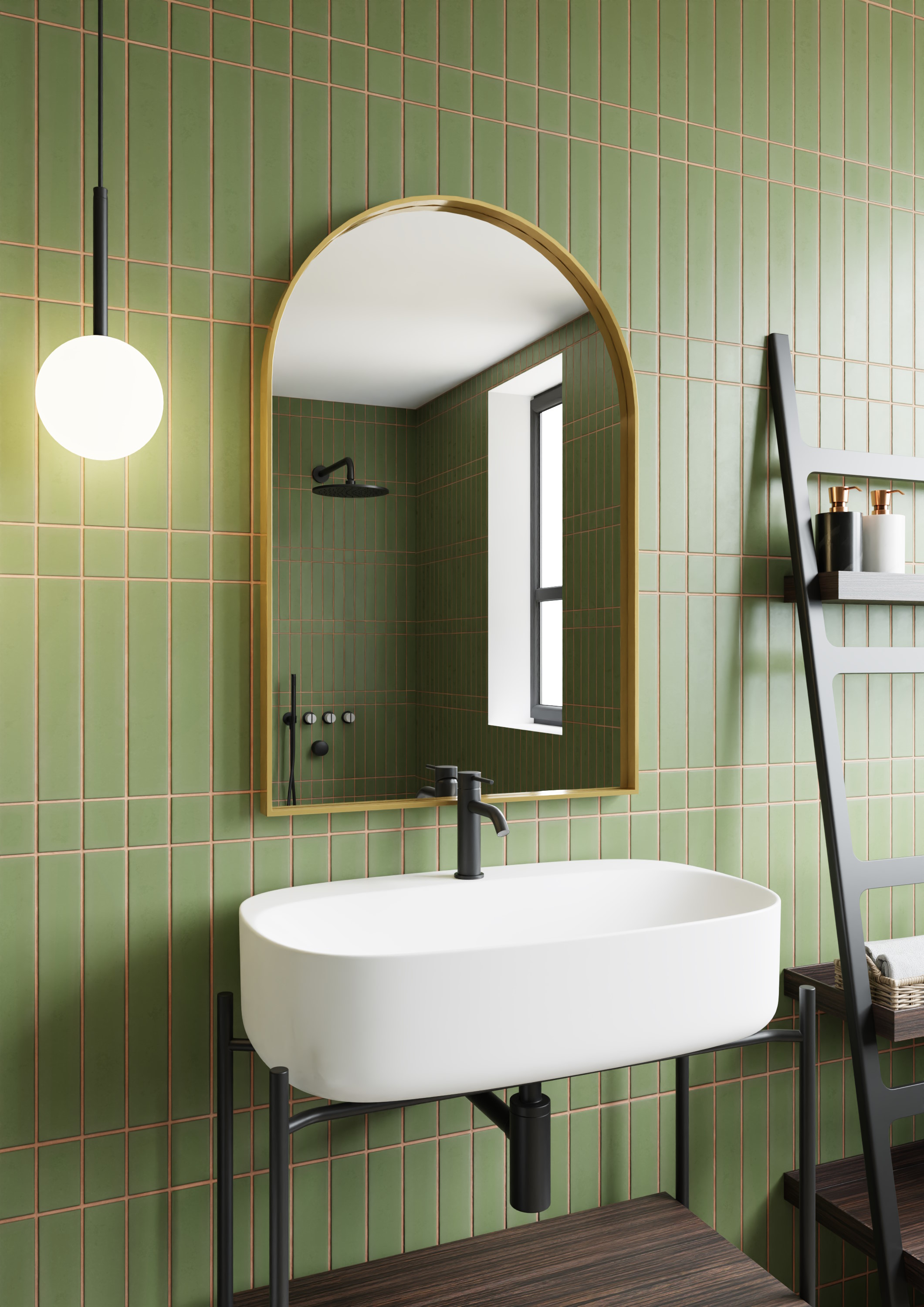 Dubiel Vitrum Gala Gold Spiegel 45x80 cm gold 5905241013398