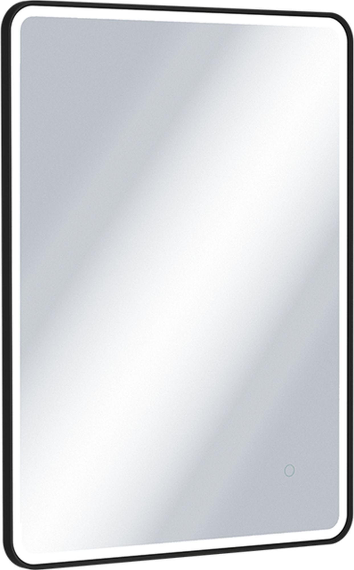 Excellent Corido Spiegel 60x80 cm rechteckig mit Beleuchtung mit Spiegelheizung schwarz DOEX.CO080.060.BL