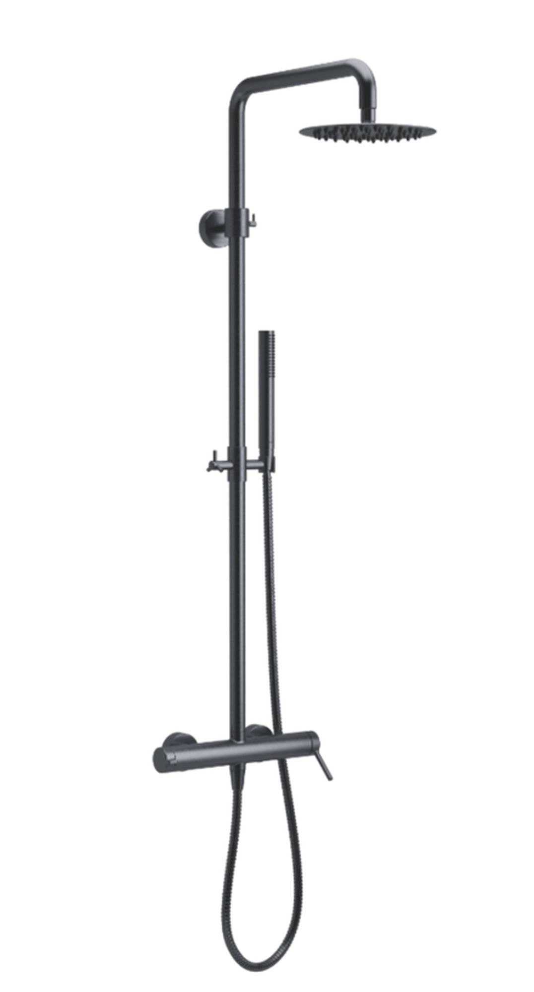 Excellent Pi Duschset Wandmontage mit Regenbrause graphit AREX.1281AB